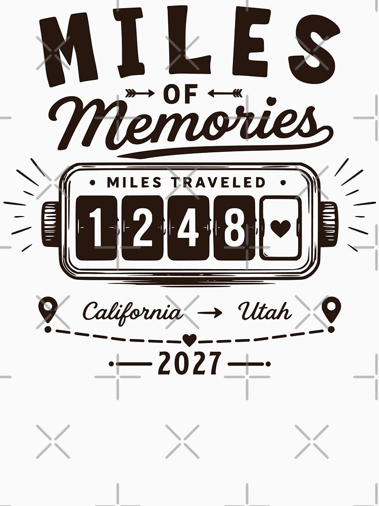 Miles Of Memories Road Trip Camper Adventure Design by TeeVerse27