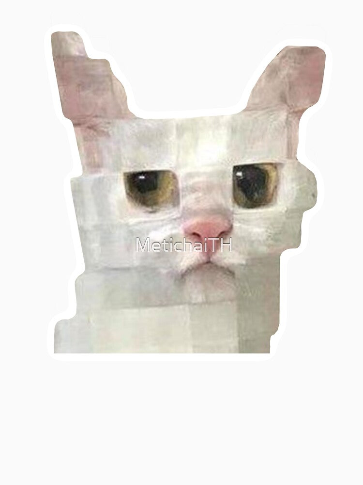 MEME Pixel Cat - Retro Game-Style Funny Look (Collection7-8) by MetichaiTH