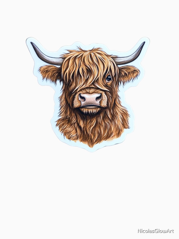 Highland Cow by NicolasGlowArt
