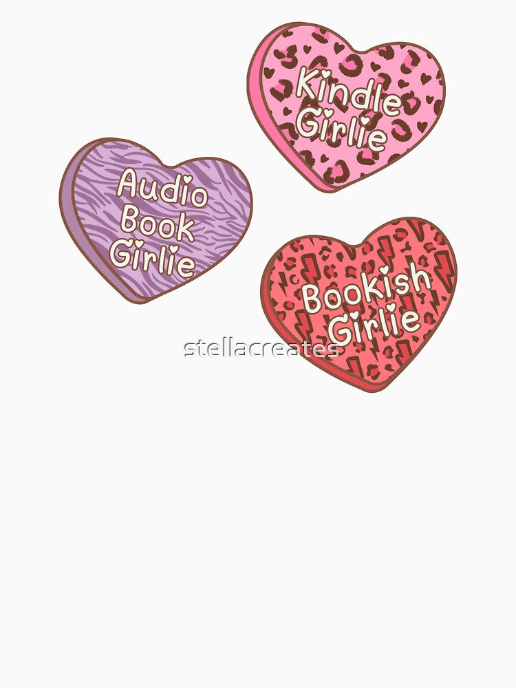 Bookish girl candy heart by stellacreates