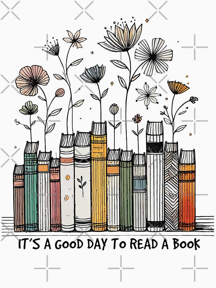 Bookworm Funny Book Saying Florales by LuminOrb