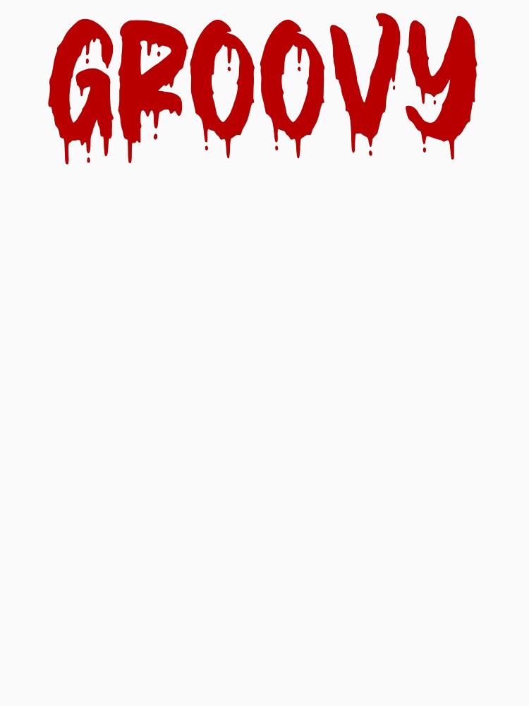 RED ON WHITE GROOVY BLOOD DRIP by RomeArtCo