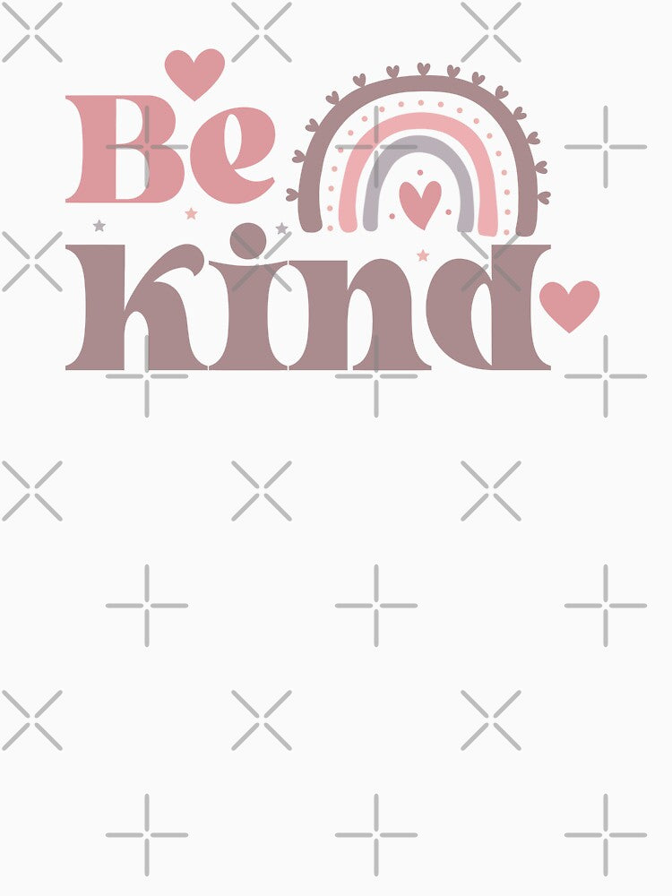 Cute Retro Be Kind Boho Rainbow by HappyLifeCreate