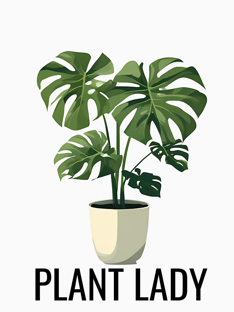 Plant Lady Potted Plant T-Shirt by Holub Art Studio & design