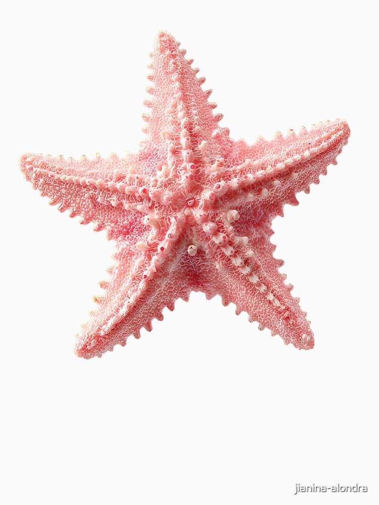 Pink Starfish Coastal Ocean Aesthetic by jianina-alondra