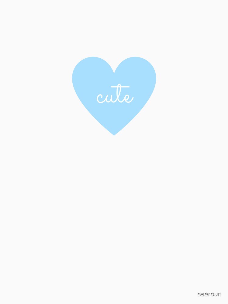 Cute Heart Print (Light Blue) by saeroun