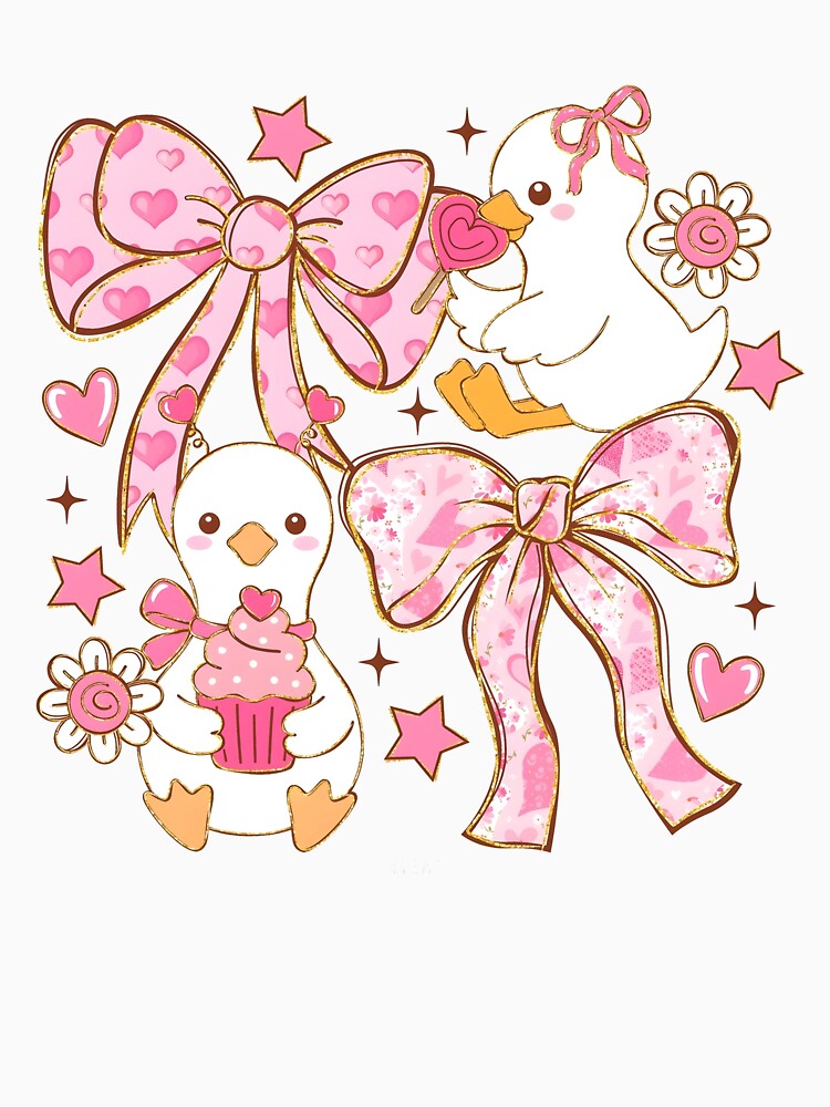 Goose Valentine Coquette Bow by Rajmundolek
