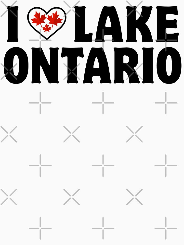 I Love Lake Ontario Vintage Lake Life Graphic for Canadian Nature Lovers – Gift Apparel by Teetreasure2