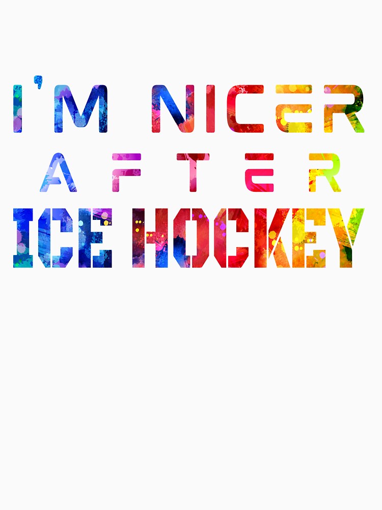 I'm Nicer After Ice Hockey watercolor by Joanna-Asia