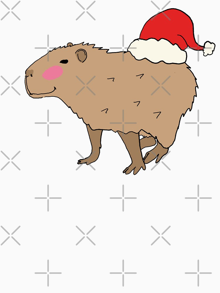 christmas capybara by HelloShoppy