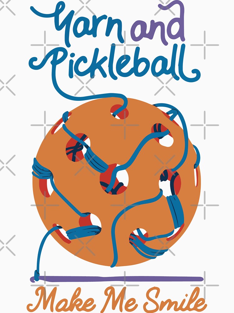 Pickleball and knitting | Yarn and pickleball make me smile by Palteeshop