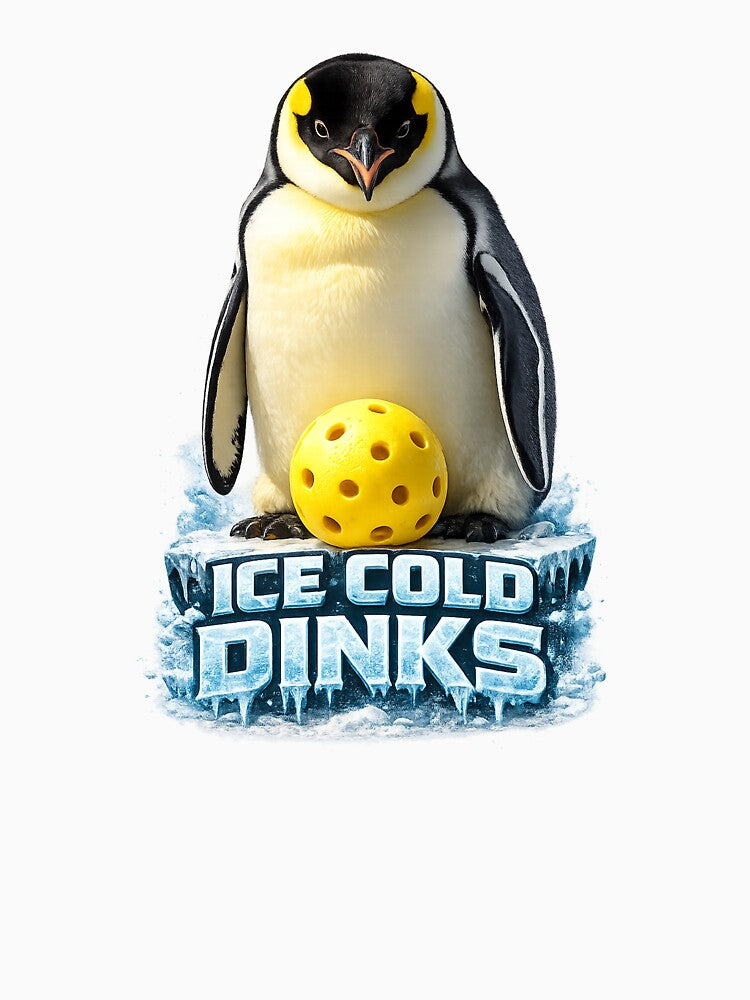 Ice Cold Dinks – Penguin Pickleball Design by simplehcity