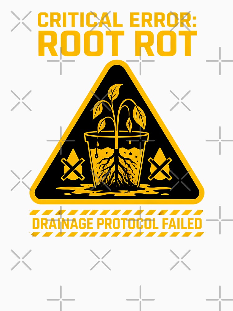 Critical Error Root Rot Warning Funny Plant Parent by ThirdShiftLab
