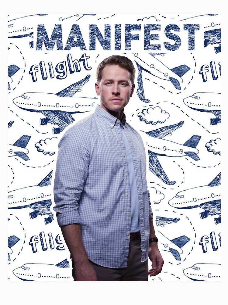 Manifest Ben Stone Poster With Flights And Planes Pattern Background by AnkaTEEshop