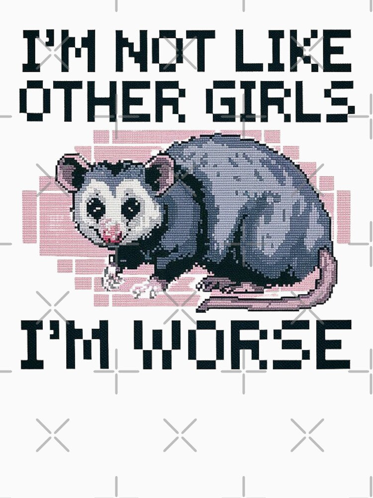Funny Opossum Meme Design - “I’m Not Like Other Girls, I’m Worse by love3617