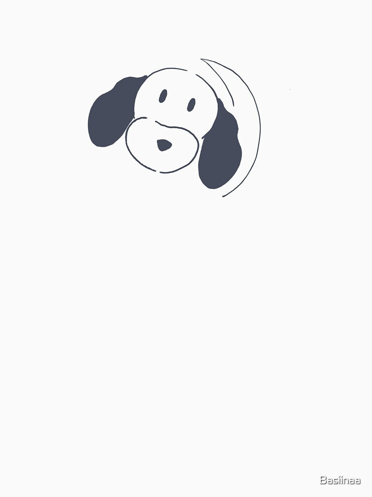 Minimalistic line art of poodle dog by Basiinaa