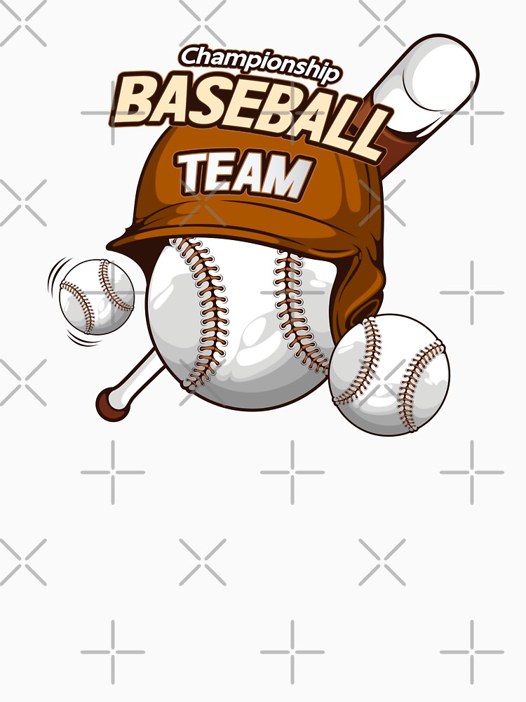 Championship Baseball Team Logo Baseball Fan Gift by MichelSorour