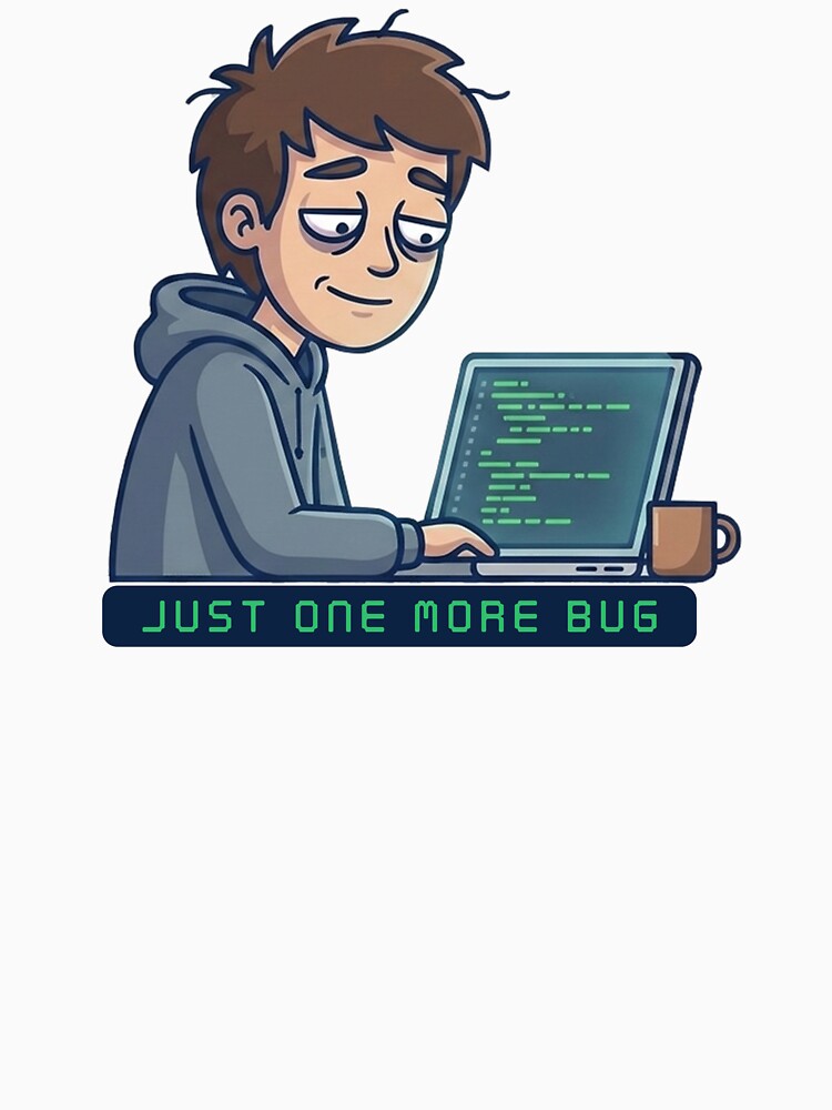 Just One More Bug – Funny Programmer & Developer Design by inaveed