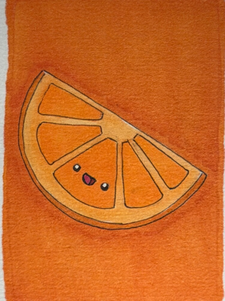 Orange Aceo print by Wildepixel