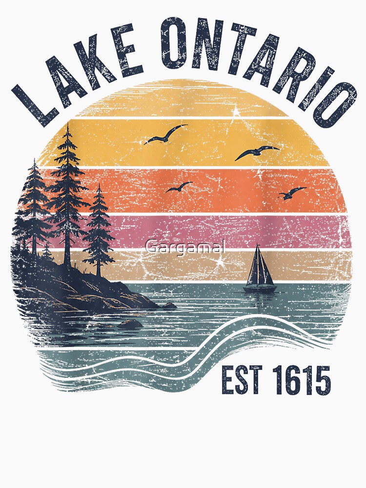 Retro Sunset Great Lakes Lake Ontario by Gargamal
