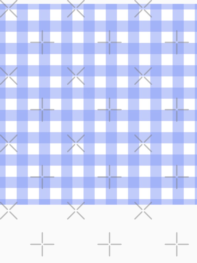 blue plaid pattern design classic sticker by anandsiva2703
