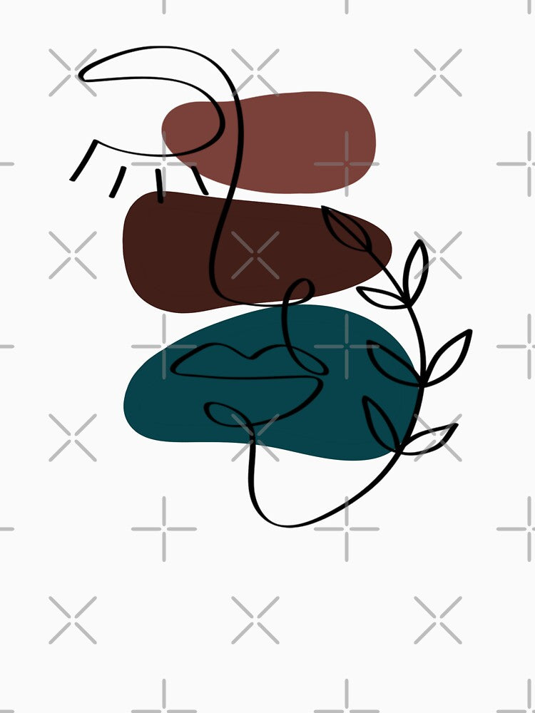 Line Face Art Modern Minimalist Abstract Boho by Not A Typical  Teacher