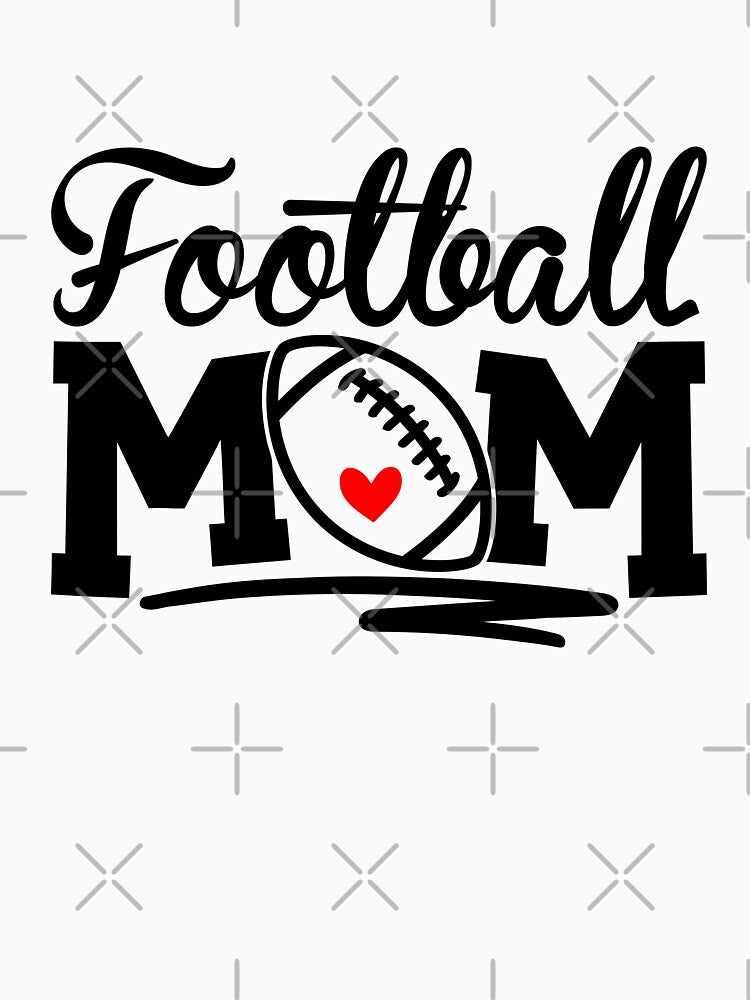 Football Mom Leopard Football Love Football Player T-Shirt by ayoubker
