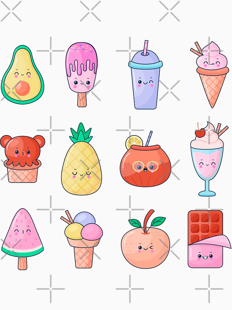 kawaii foods by Faissal Thomass
