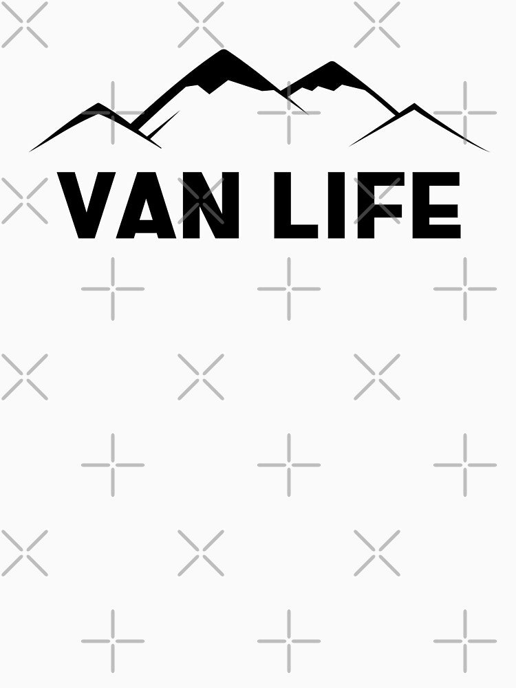 Van Life Mountain Range Black Graphic by DARBOL-DESIGN