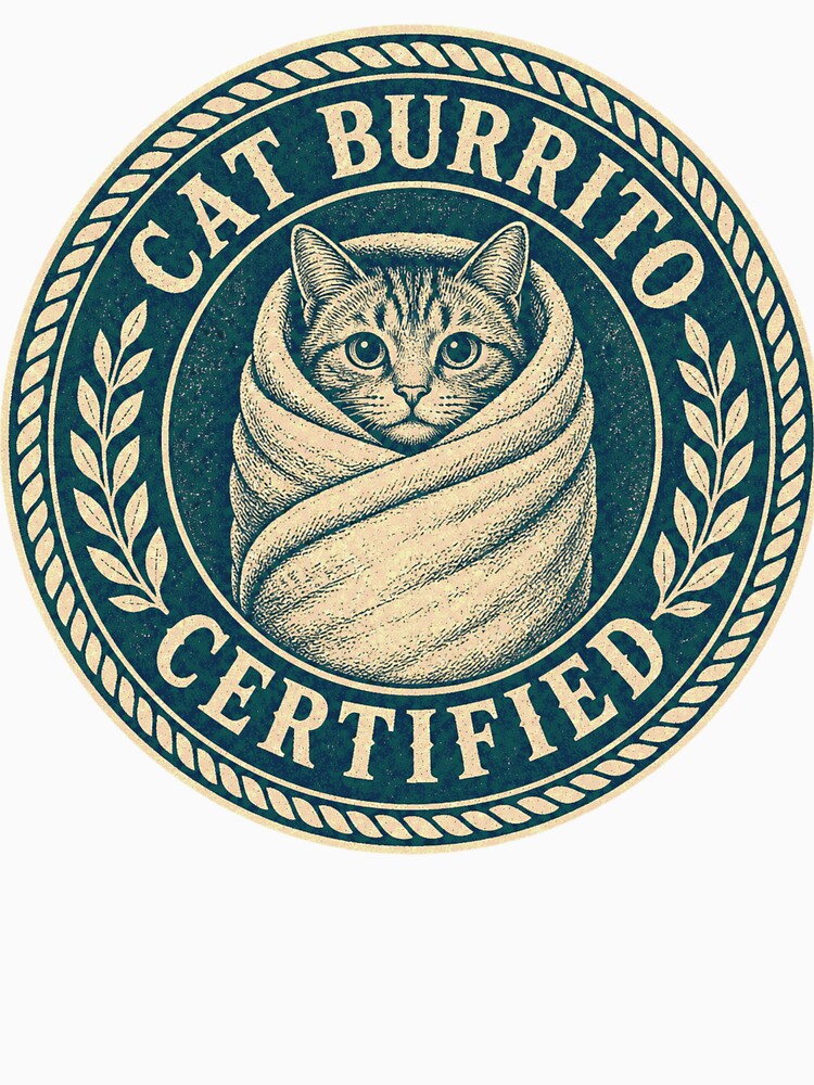 Cat Burrito Certified Vet Tech Badge by BoosterShop