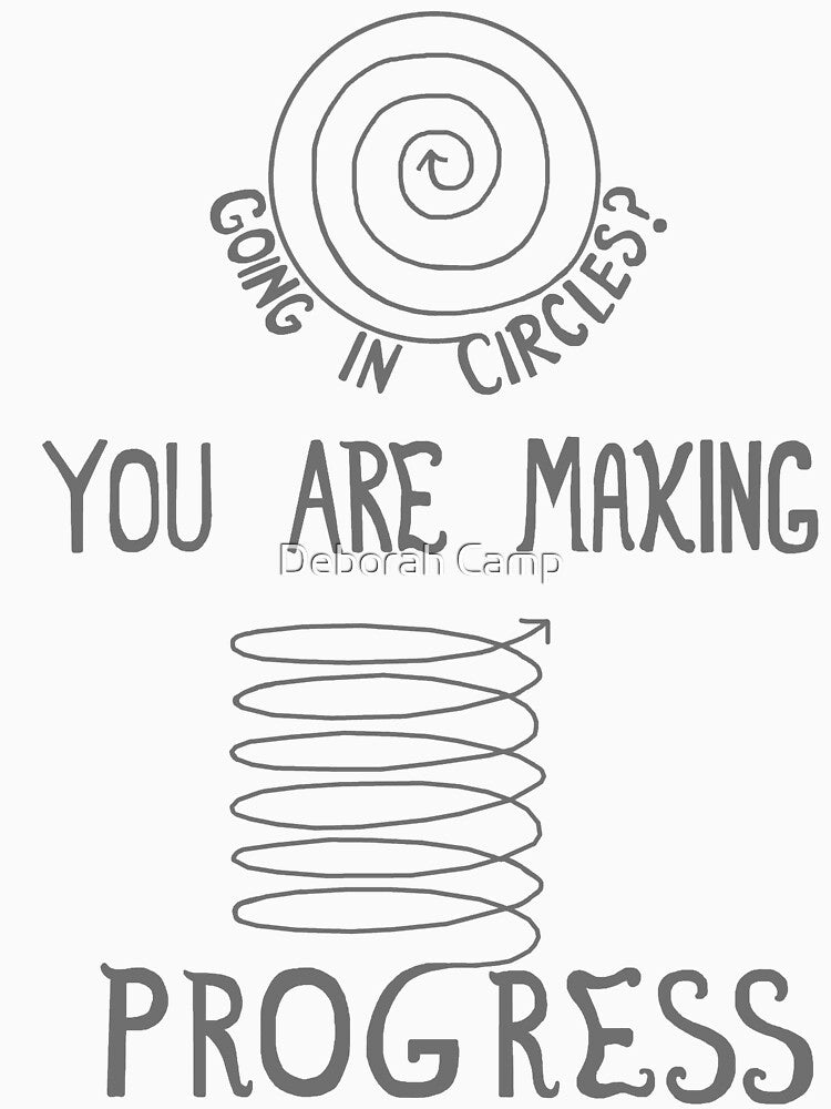 Inspirational Circle Progress Affirmation by Deborah Camp