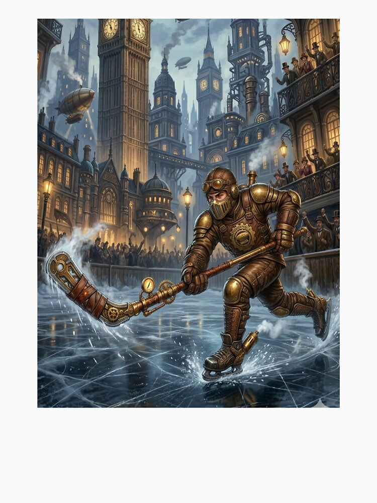 Steampunk Canadian Ice Hockey player by TB-73