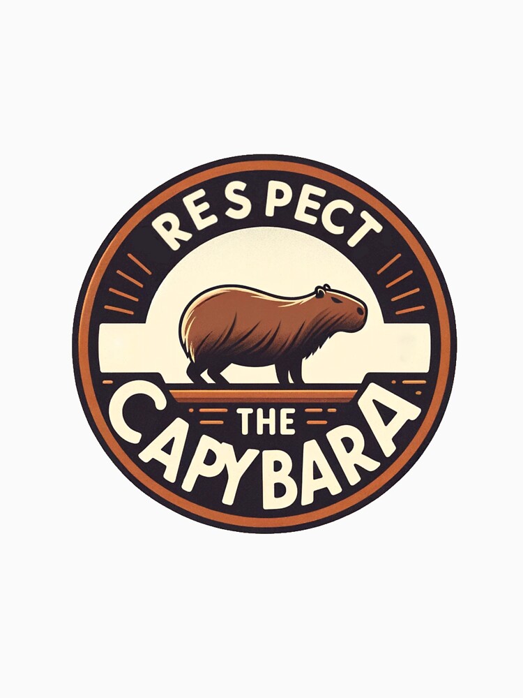 respect the capybara by Hellbender-Crea