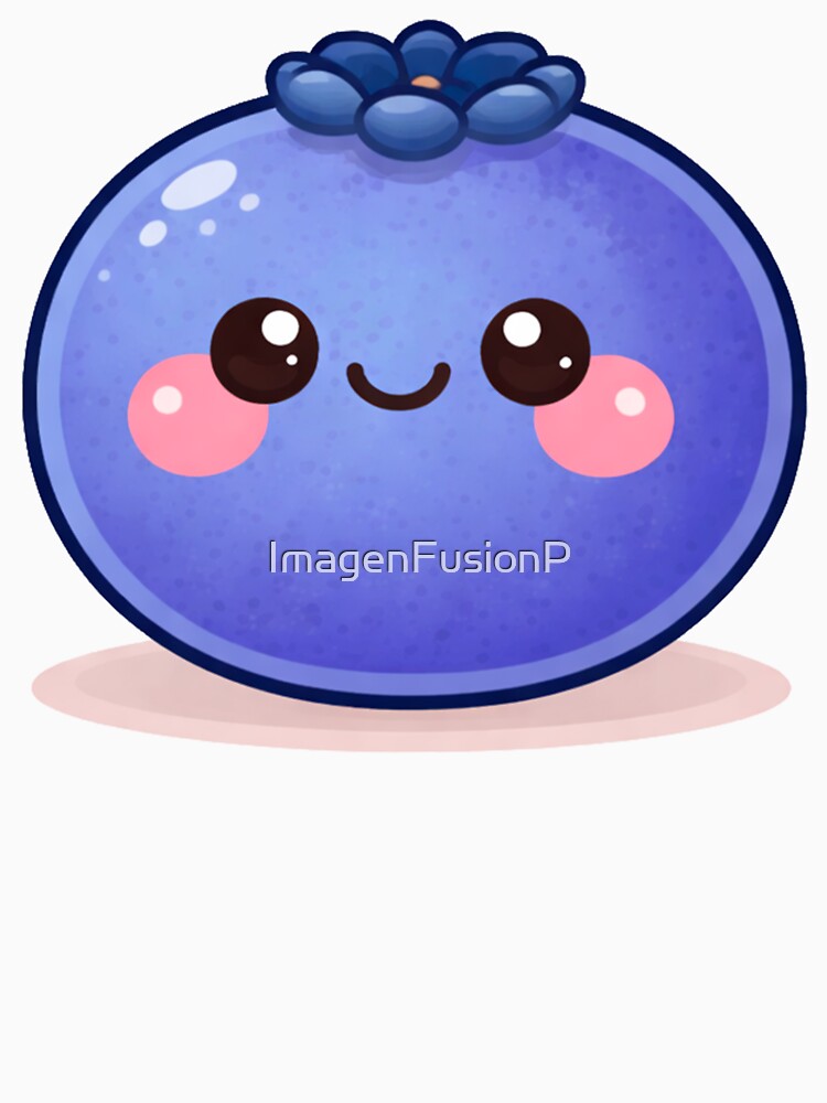 Blueberry Kawaii Food Character by ImagenFusionP