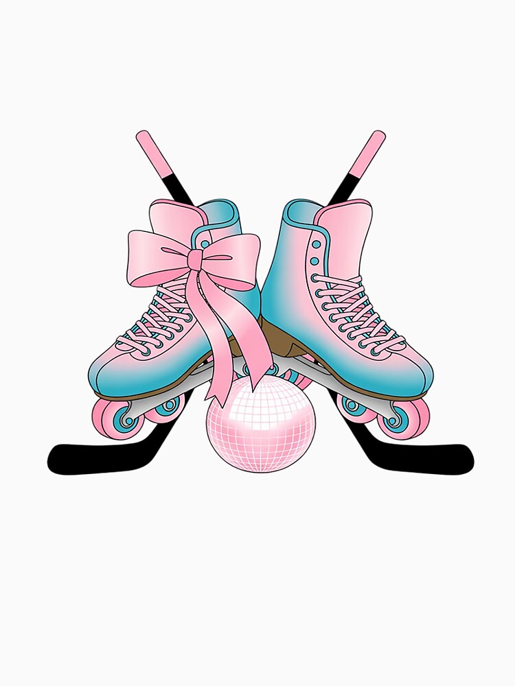 Coquette Bow Inline Hockey Player Girl Mom Mother's Day by petrichorsworld