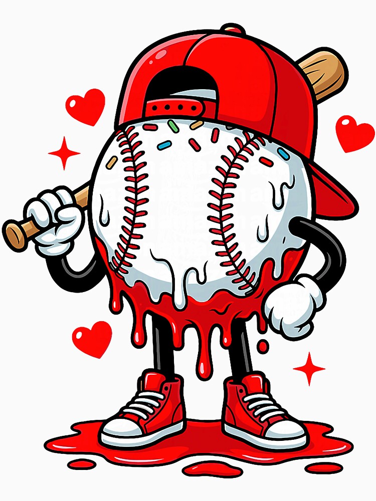 Baseball Drip Icecream Character Funny Melting Scene by ImeldaSparks