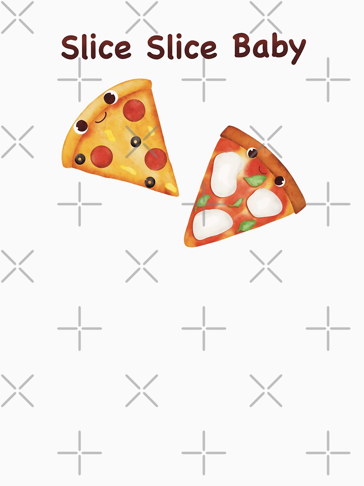 Cute Pizza, Fast Food  – Kawaii Junk Food Faces by GoldenAcornArt