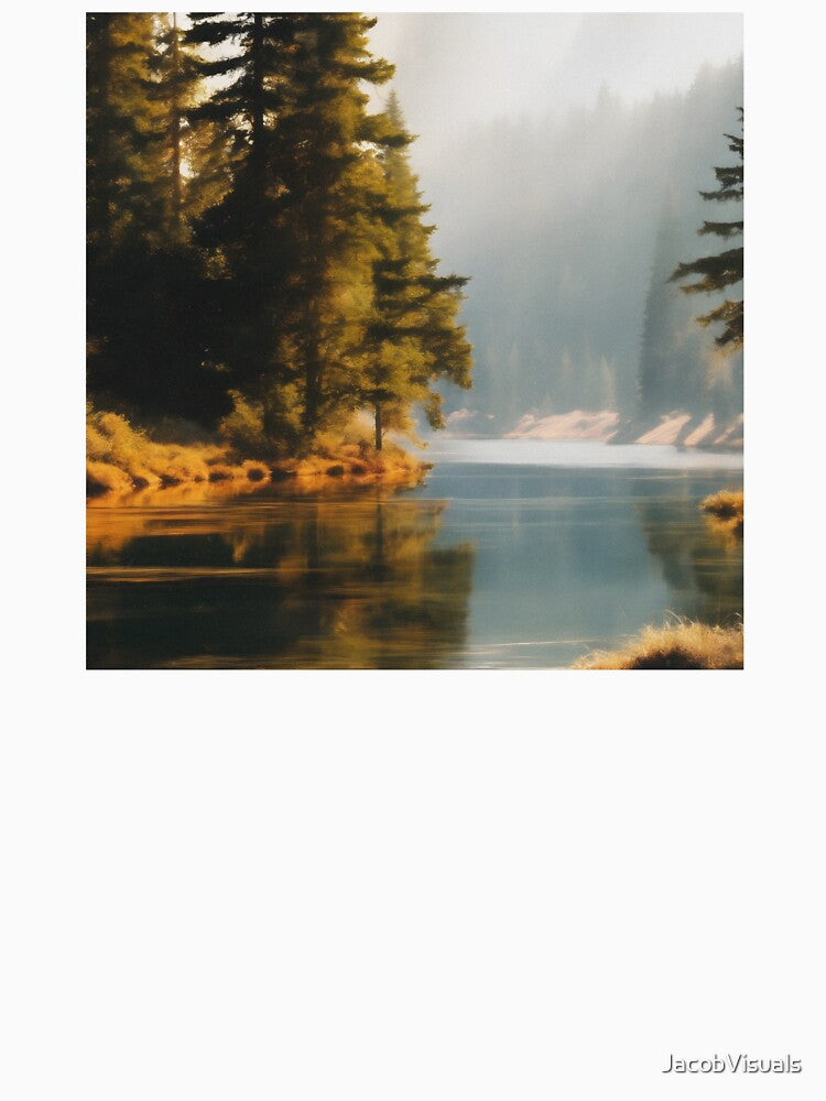 Vintage Lake and Forest Landscape by JacobVisuals