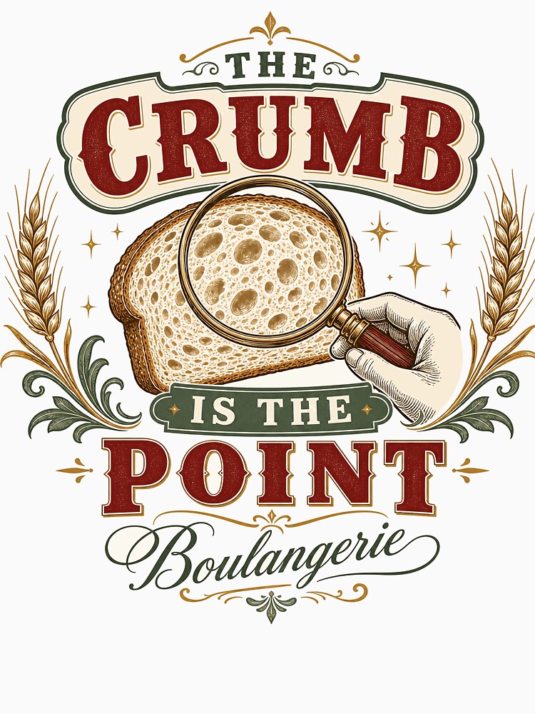 The Crumb Is The Point Vintage Sourdough Bread Gift by BoosterShop