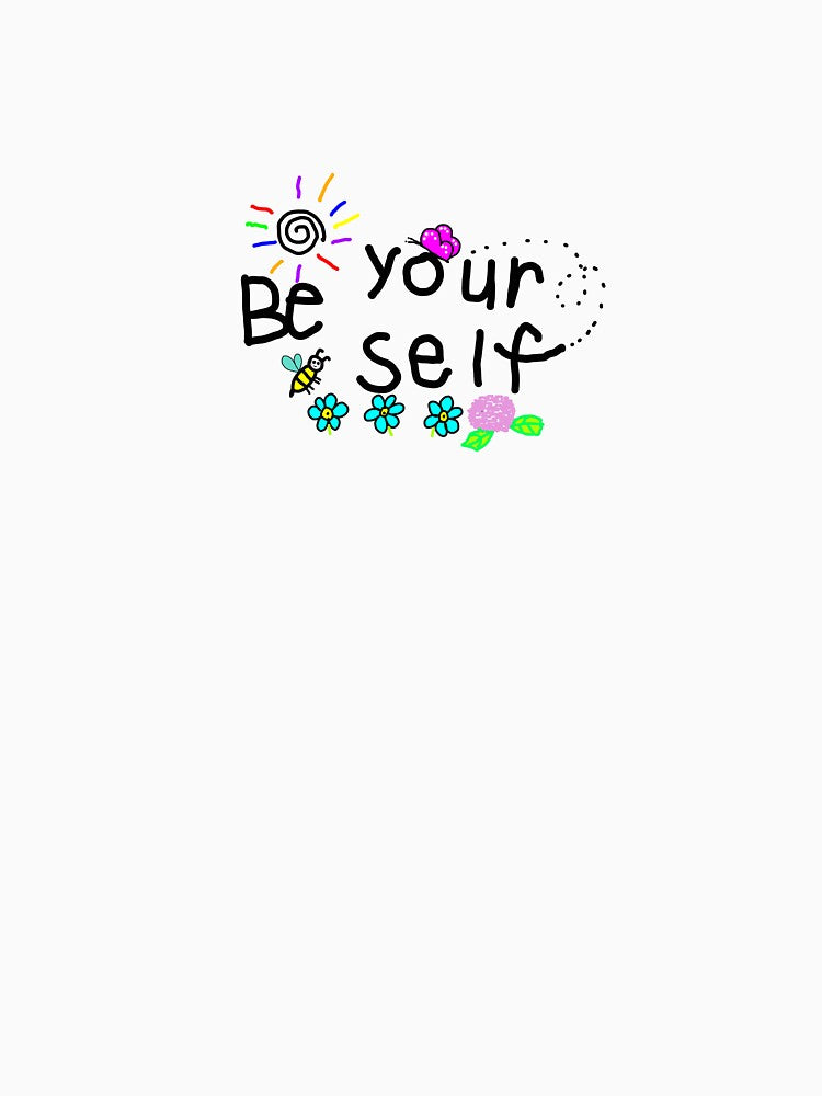 Be Your Self!- Simple Positive Quote Typography by neowana