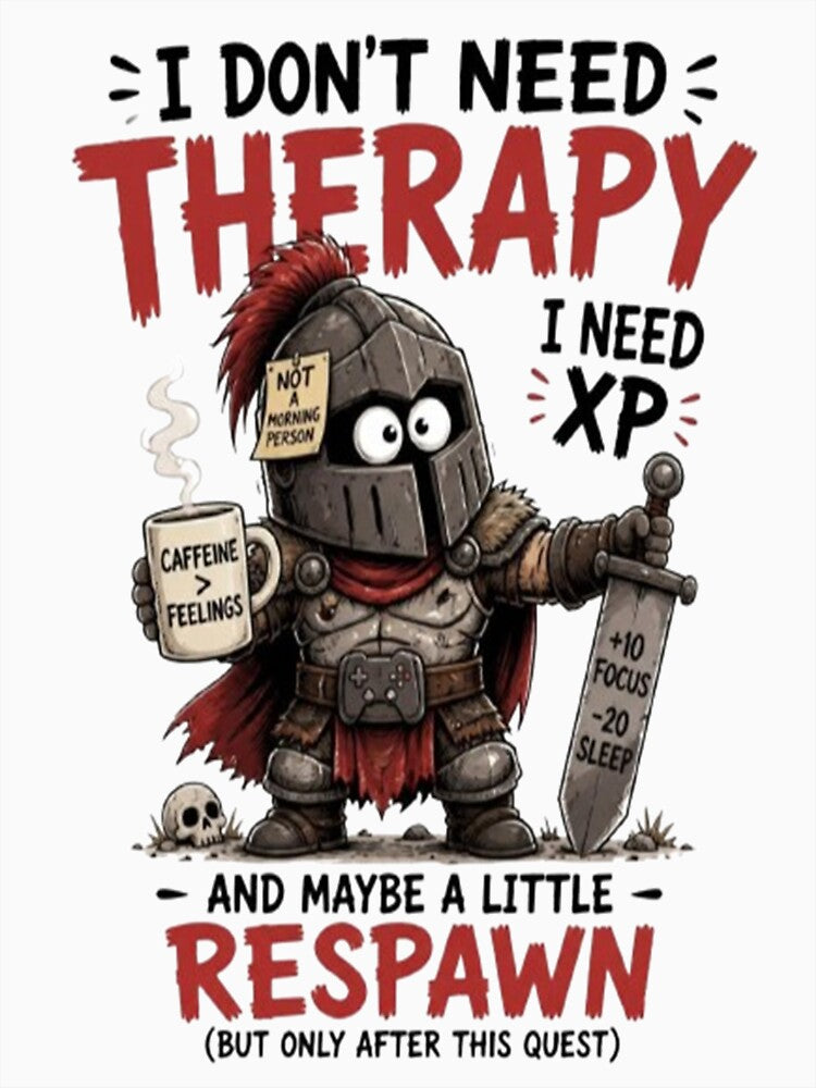 Funny Medieval Knight Gaming Design by StreetWave01
