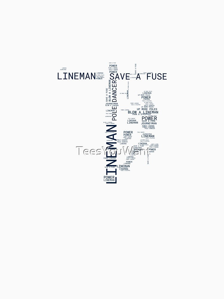LINEMAN Word Cloud by TeesYouWant