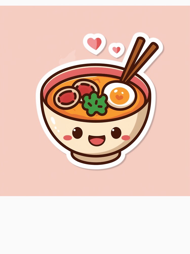 Kawaii Happy Ramen Bowl Chibi Sticker by soldbyelijah