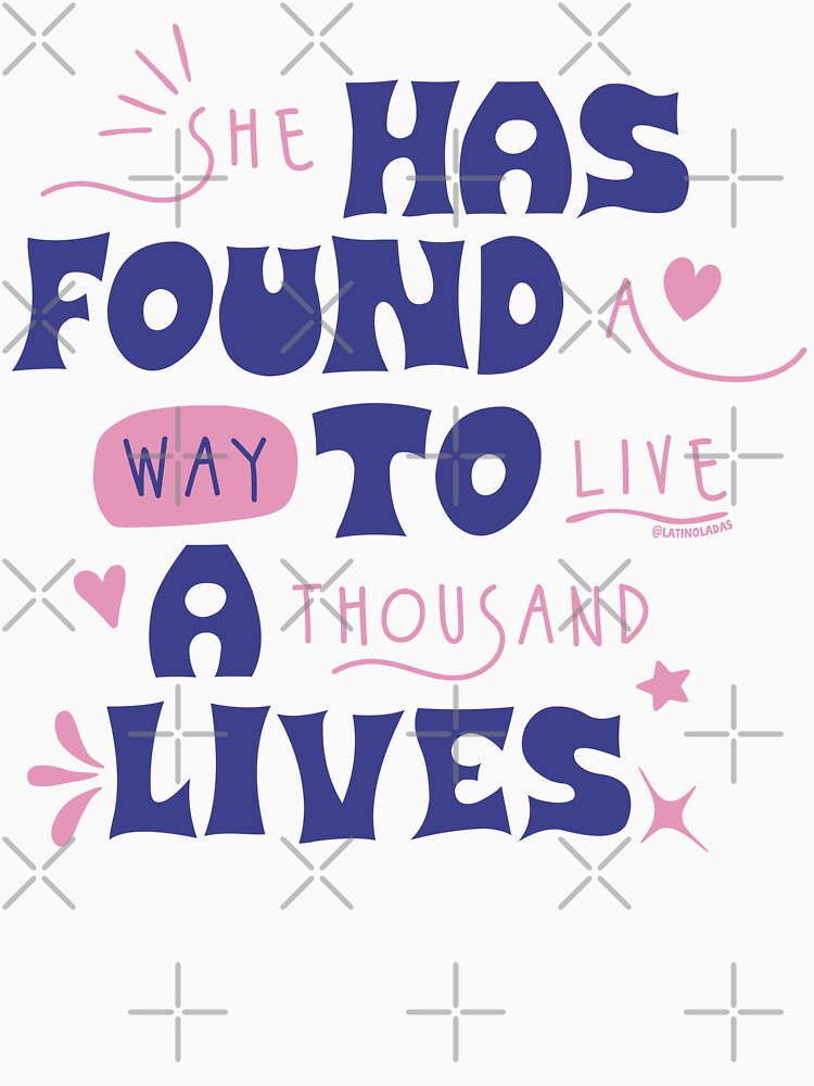 She Has Found A Way To Live A Thousand Lives / Blue Bookish Aesthetic Bookworm Quote For Kindle Girlie Readers Ya Books Bookstagram by Latinoladas