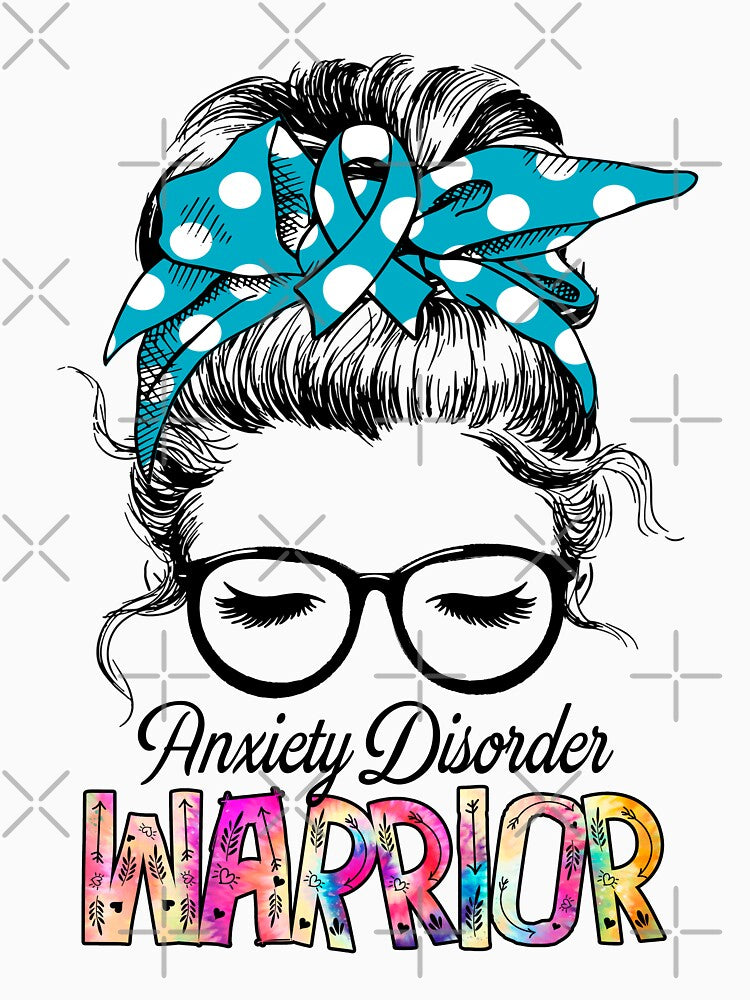 Anxiety Disorder Awareness - Anxiety Disorder Warrior - Support Anxiety Disorder Gifts by Aaron309