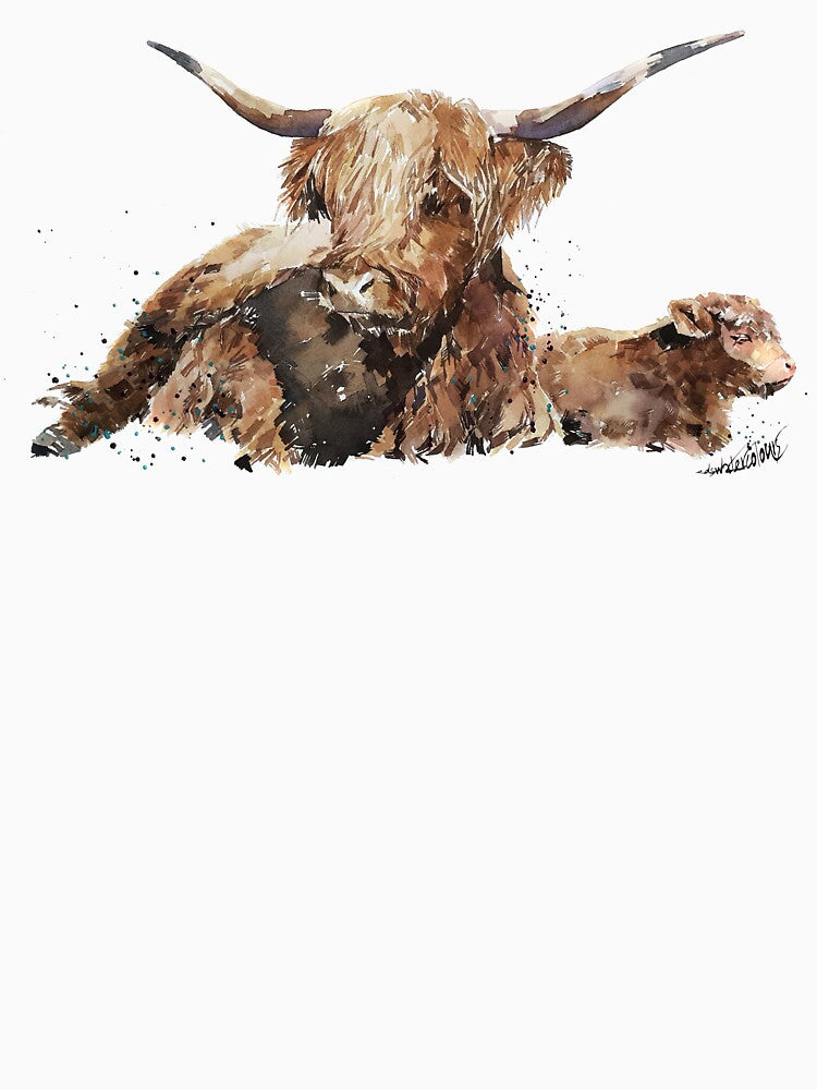 Highland Cows by EdsWatercolours