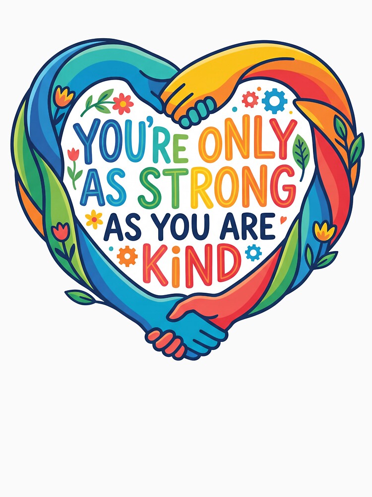 You're only as strong as you are kind by blessitshop