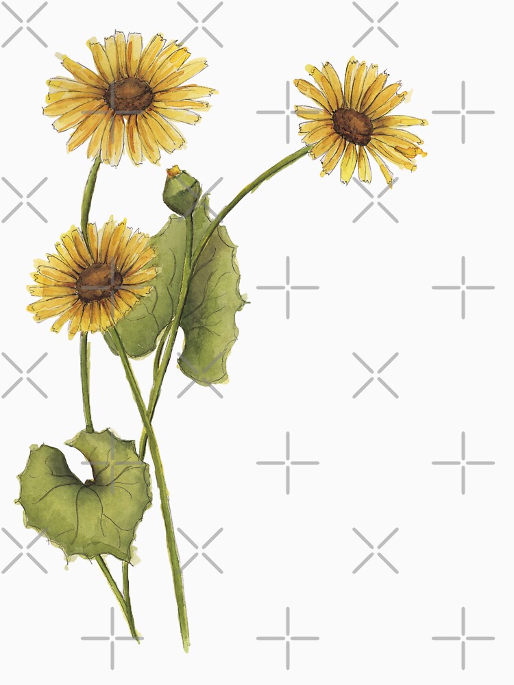 Yellow Watercolor Flower by NaughtyFlorals