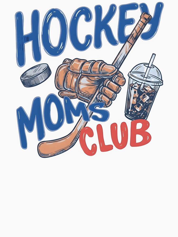 Hockey Mom Shirt, Hockey Moms Club Tee, Cute Hockey Mom Graphic Shirt, Ice Hockey Mom Gift, Hockey Season Apparel by Blebaylem