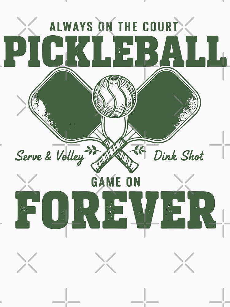 Pickleball Forever Always On The Court Player by LuminOrb